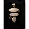 Colgante Piedra Luna y Amatista